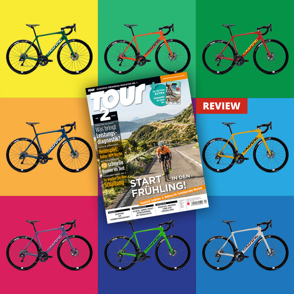 Das neue Aviator Disc im Wettkampfräder-Test in der Ausgabe 02/2020 des TOUR Rennradmagazin