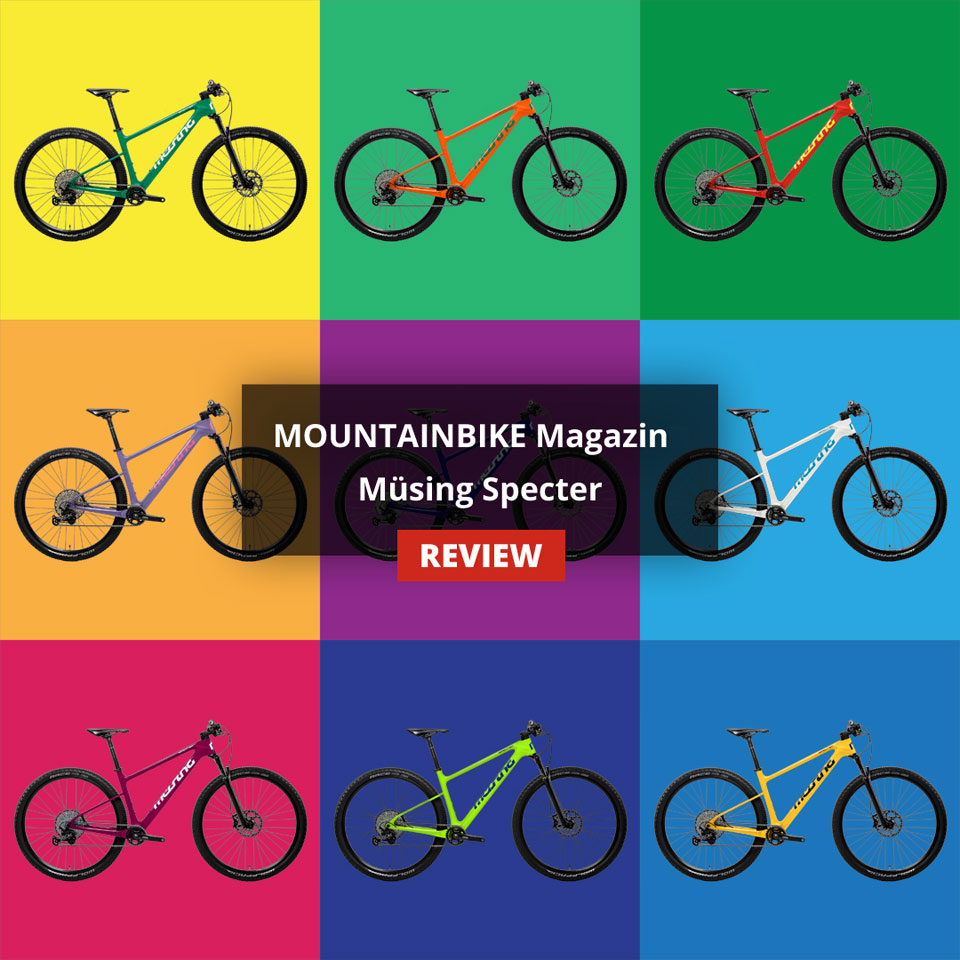 Müsing Specter: "Very good" verdict in the XC hardtail test of the MOUNTAINBIKE magazine issue 03/2020